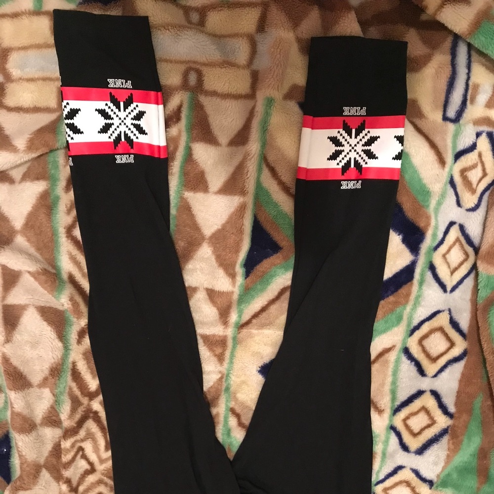 Victoria secret PINK holiday/ winter leggings